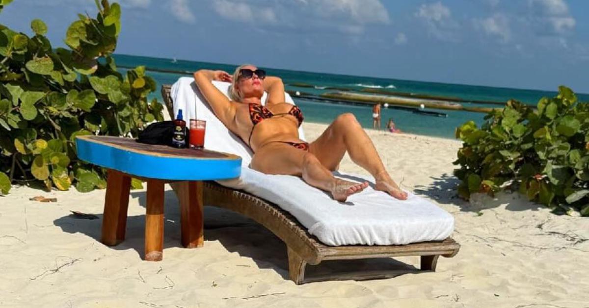 coco austin butt cleavage body tanning micro bikini photos