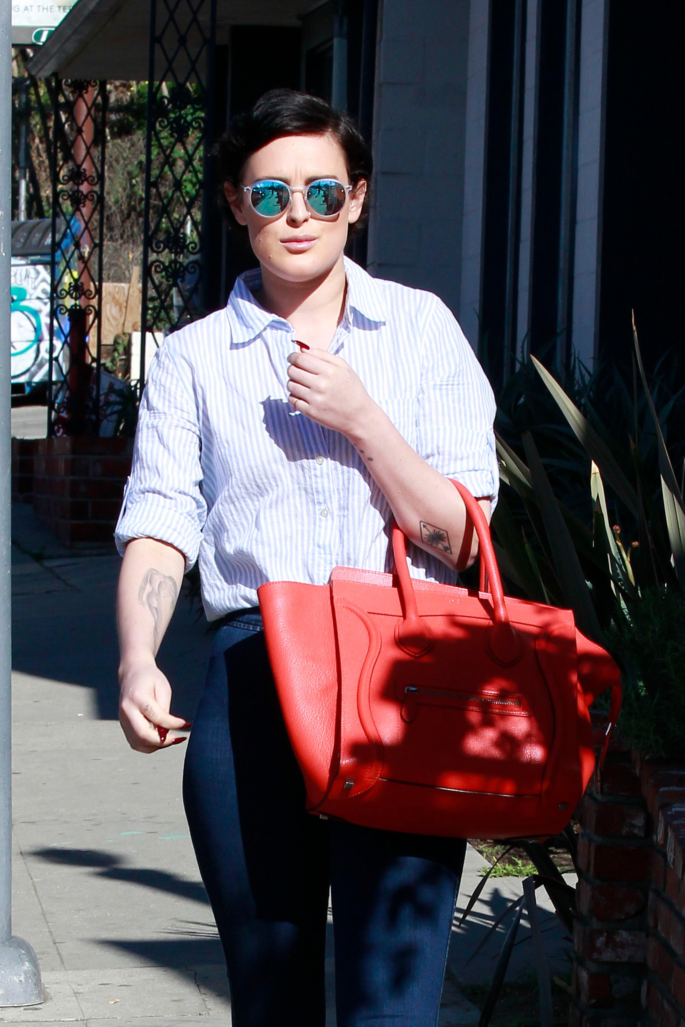 EXCLUSIVE: Rumer Willis shows off new tattoos.