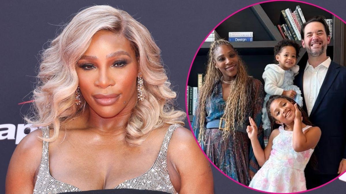 Photo of Serena Williams and her family 