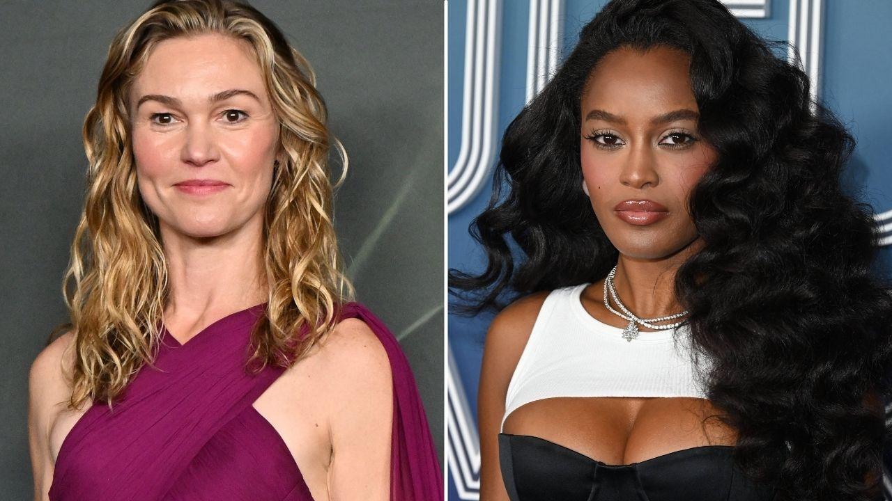 Split photo of Julia Stiles and Ciara Miller