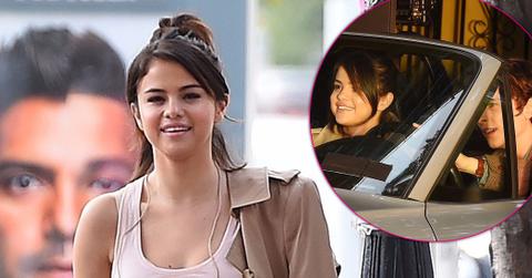 selena gomez kisses man woody allen movie pics long