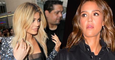 Kylie jenner bodyguard shoves jessica alba nyfw
