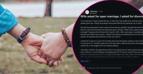 Photo of couple who separated after 12 years