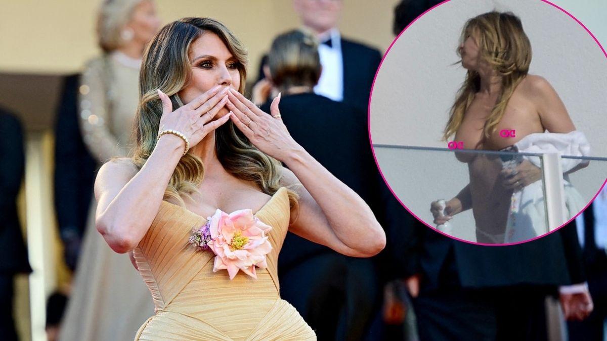 heidi klum naked cannes balcony ok pp