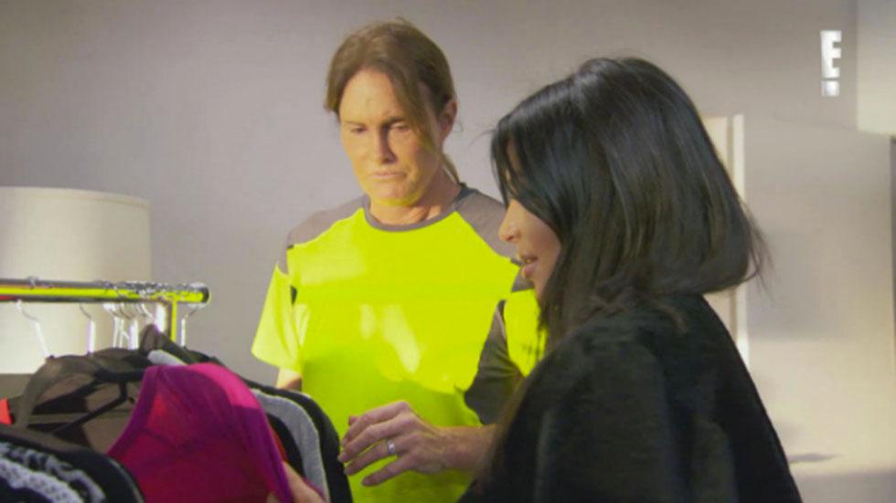 Bruce jenner steals kim outfits