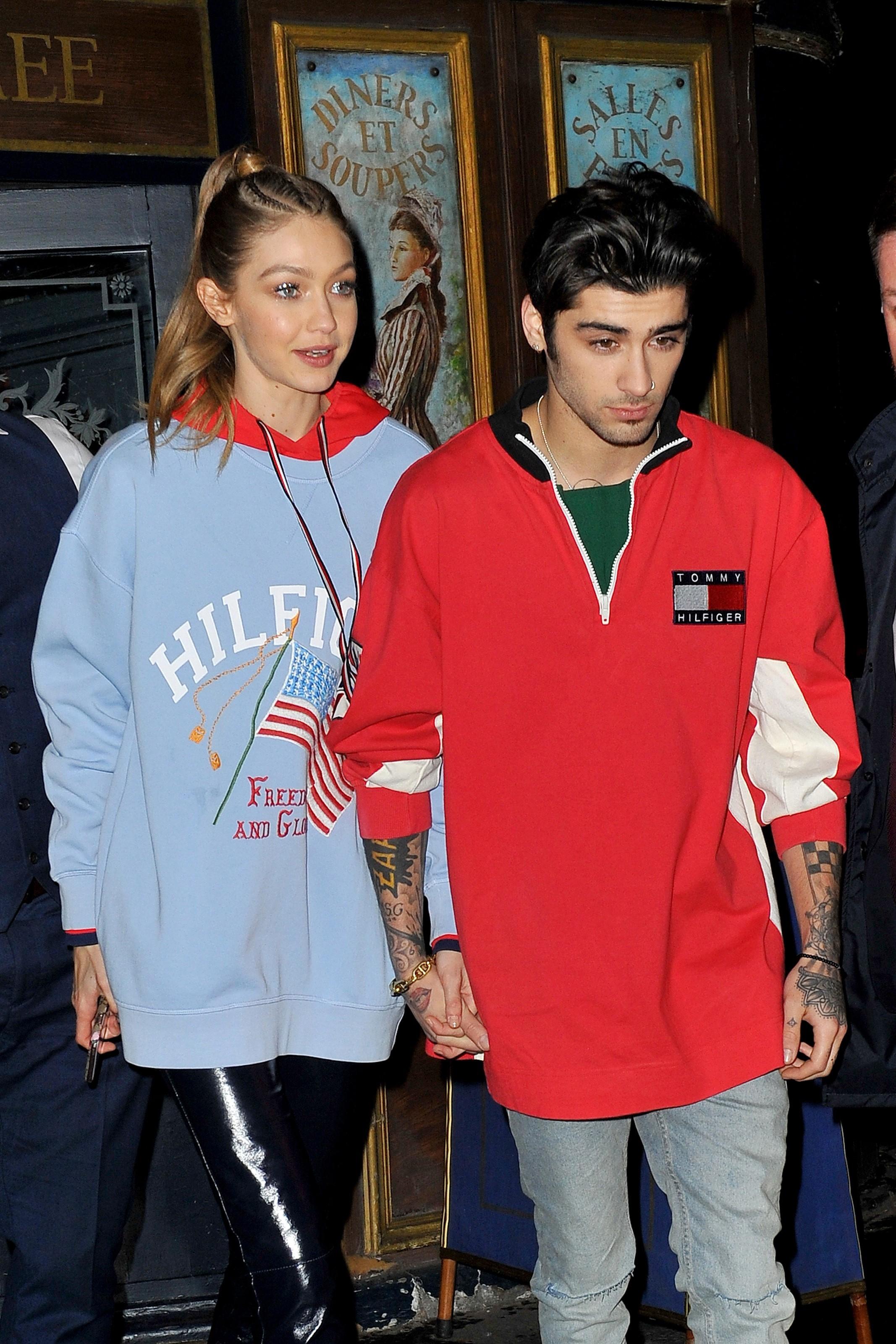 Gigi Hadid and Zayn Malik only have eyes for Tommy Hilfiger