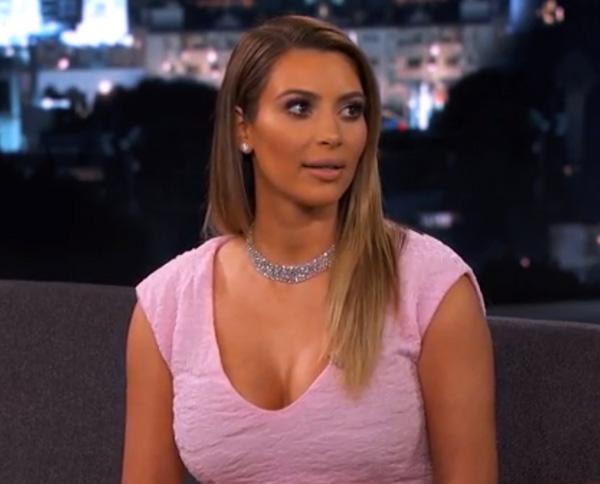 Kim kardashian jimmy kimmel 2014