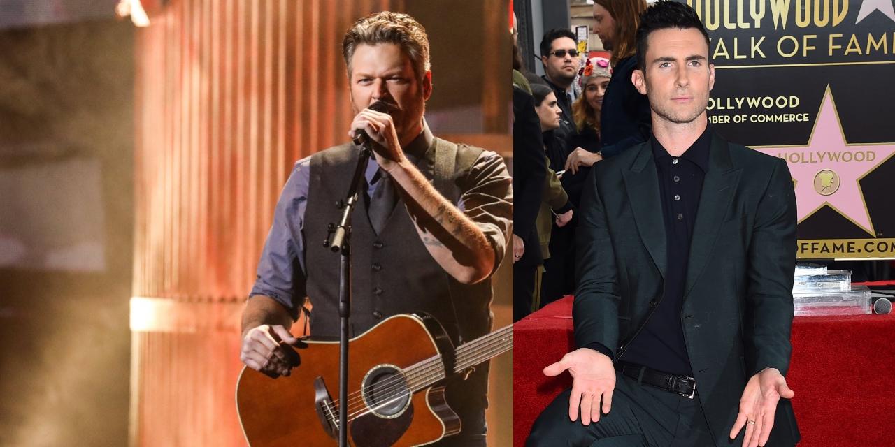 BLAKE SHELTON and Adam Levine