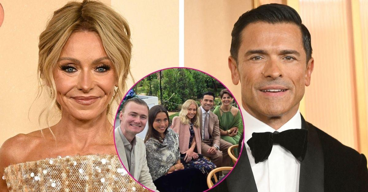 kelly ripa family wedding italy photos