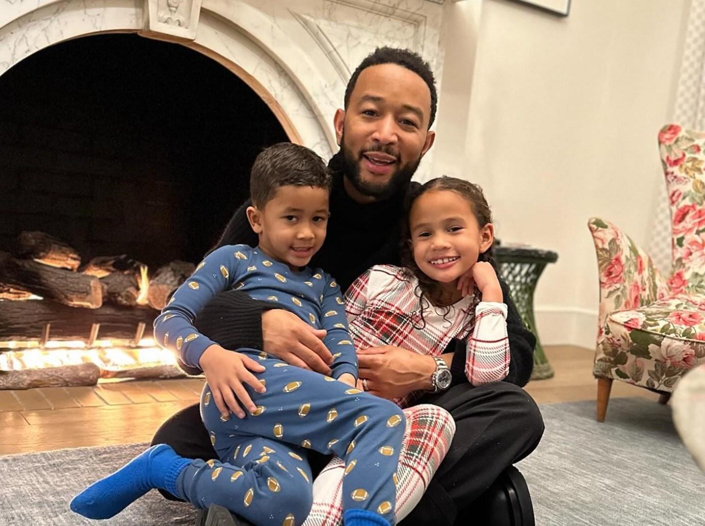 Chrissy Teigen, John Legend & Kids Celebrate Christmas In NYC Photos