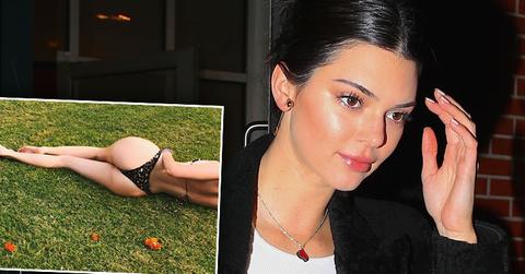 Kendall jenner sexy snap butt thong