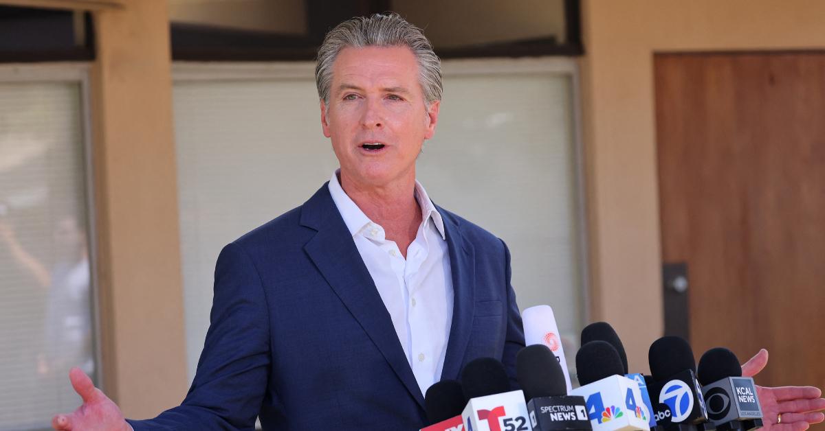 Image of Gavin Newsom insisted Donald Trump is not in good health.