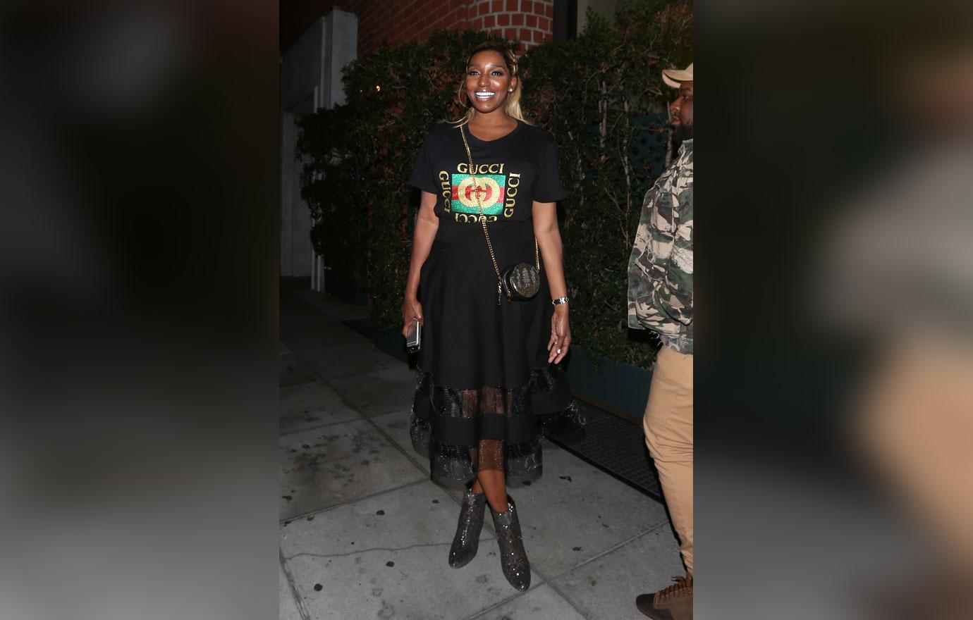 nene leakes wearing gucci shirt