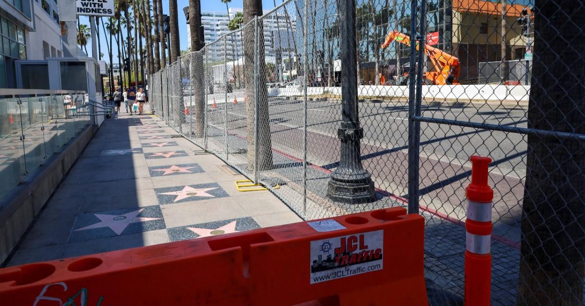 oscars fences security pro palestinian protesters target show