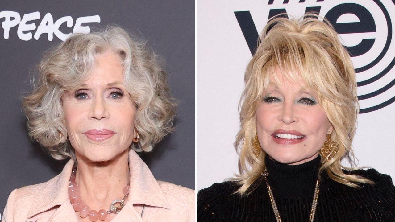 jane fonda cries remembering dolly parton