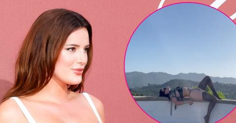 bella thorne bra firepit photo