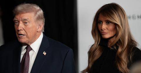 split of Donald and Melania Trump.