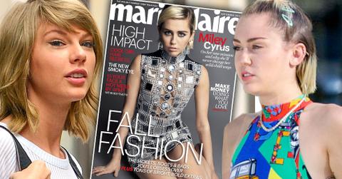 Miley cyrus slams taylor swift marie claire