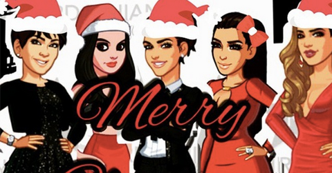 01 kardashian kristmas game card