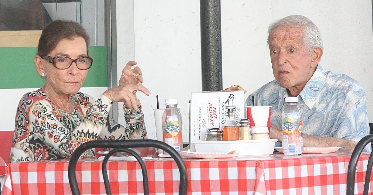 Photo of Judge Judy Sheindlin and Jerry Sheindlin enjoyed a pizza date in Beverly Hills.