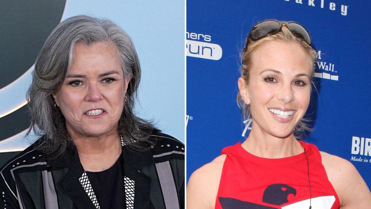 Photo of Rosie O’Donnell and Elisabeth Hasselbeck.
