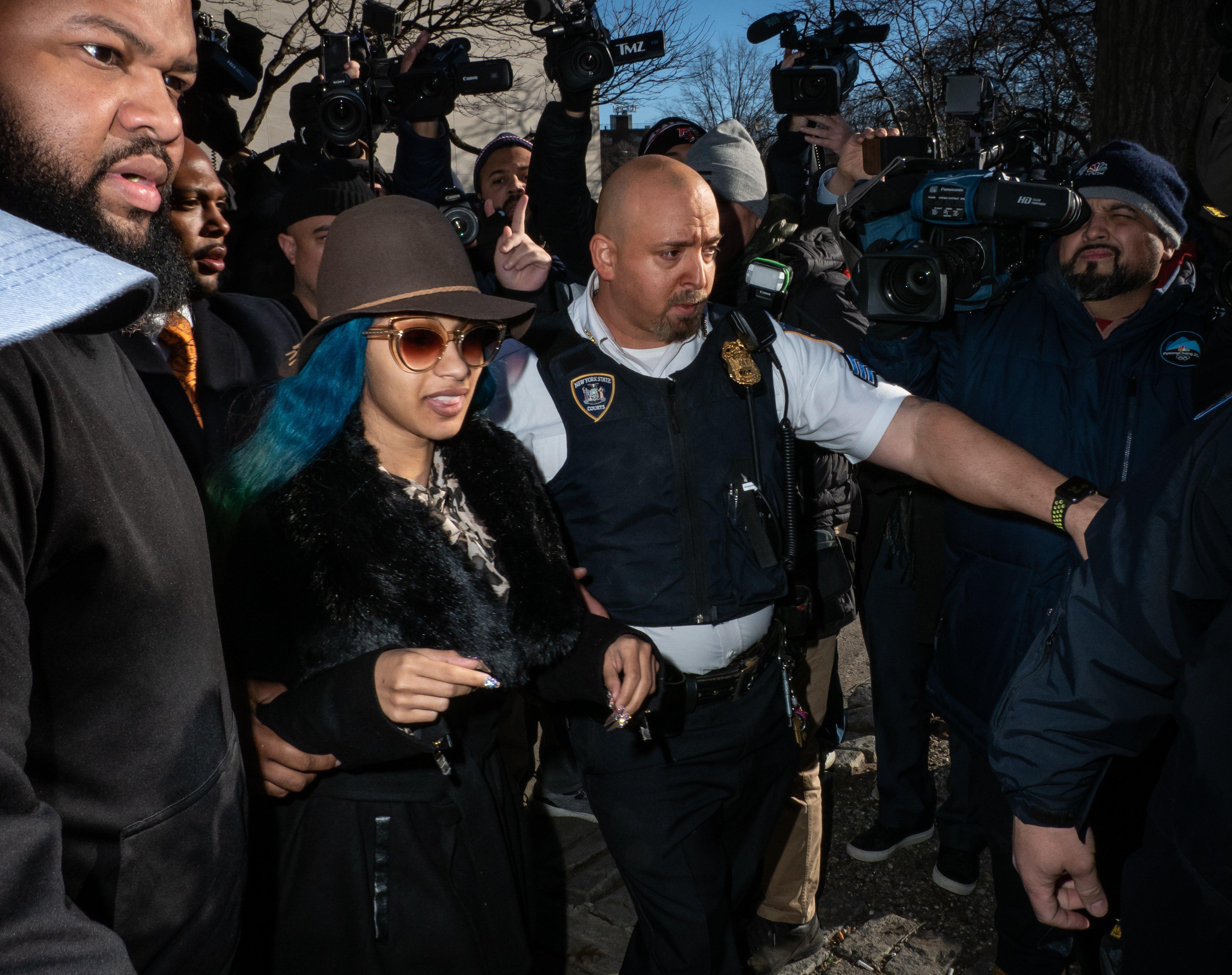 Cardi B appeared at Queens Criminal Court