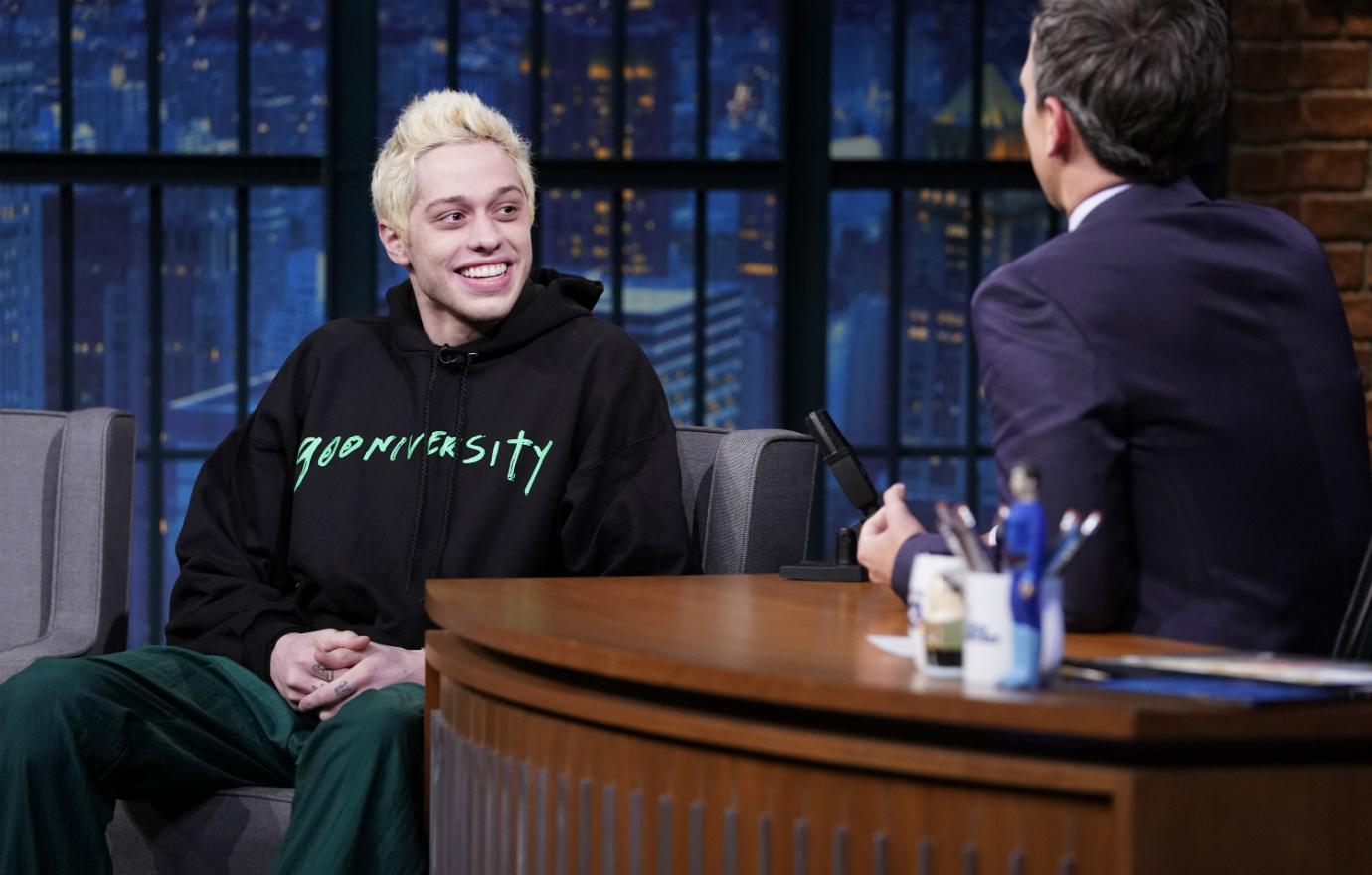 Ariana grande pete davidson relationship timeline late show with seth meyers