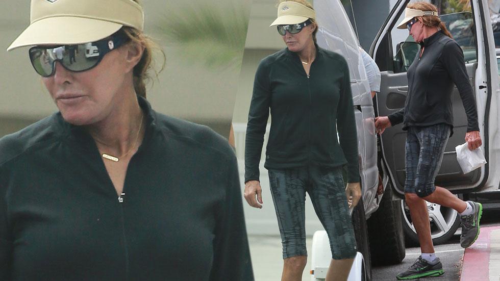 Caitlyn jenner laughs running errands malibu