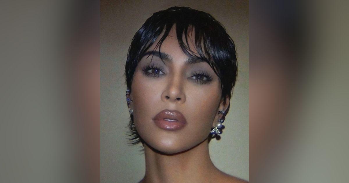 Image of Kim Kardashian reportedly wore a wig.