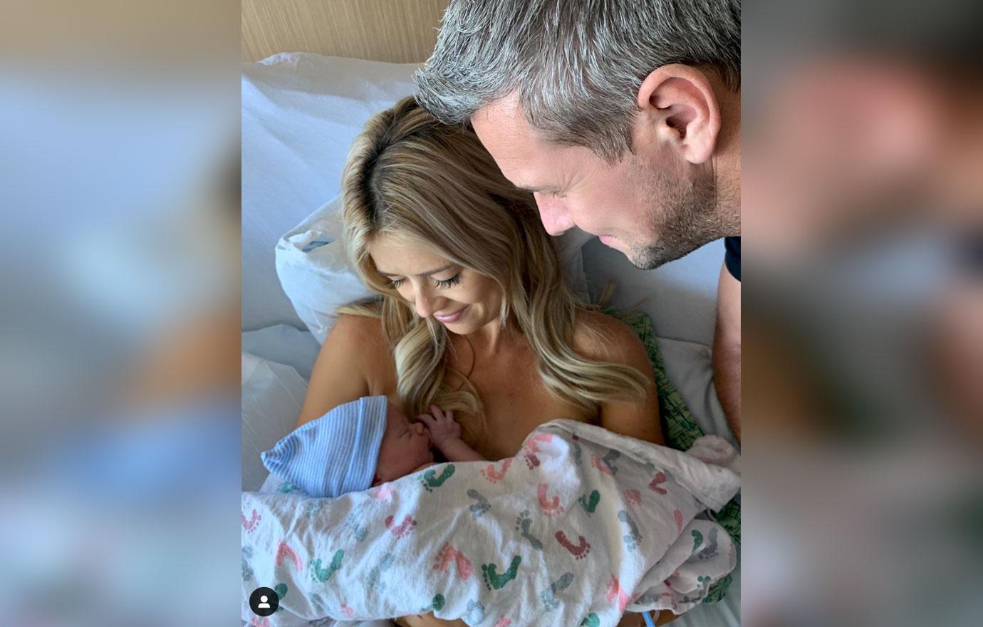 //christina anstead leaks breast milk hair foils baby