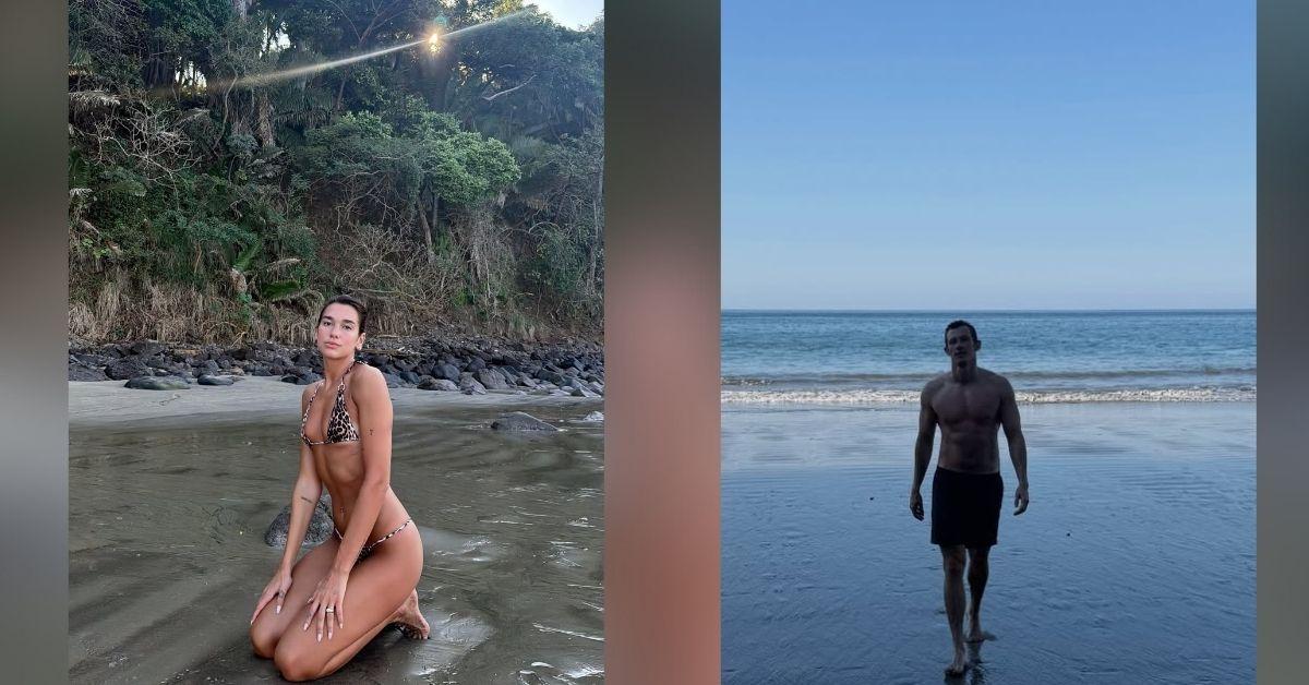 image of Callum Turner joined her on the tropical getaway.