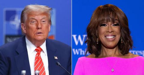Composite photo of Donald Trump and Gayle King