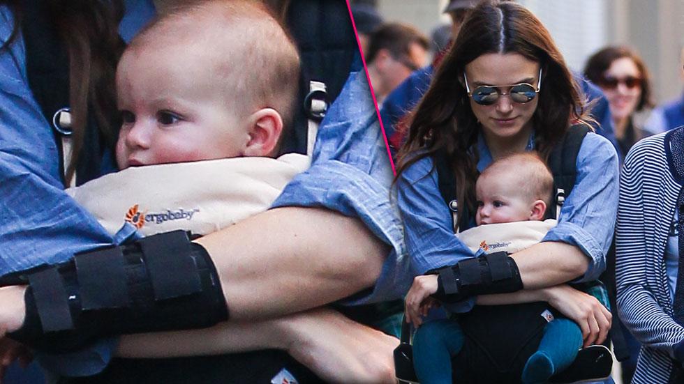 Keira Knightley And James Righton Take A Stroll With Baby Edie In NYC