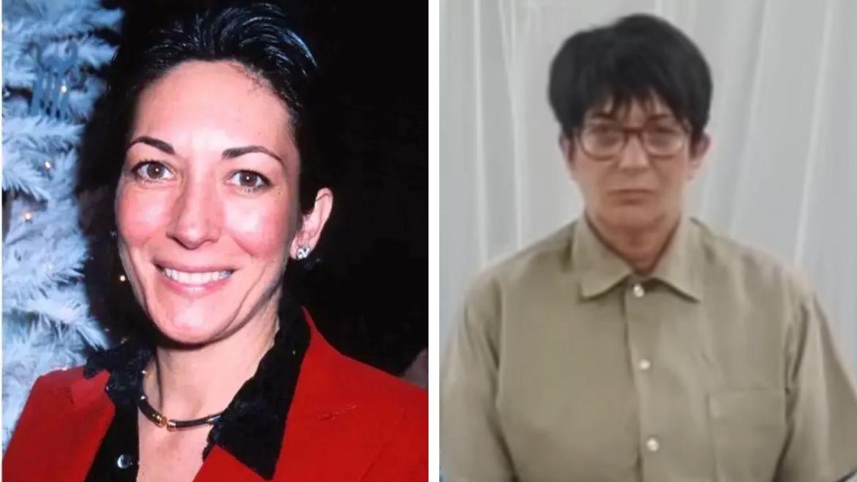 image of Social media are sharing side-by-side photos of the deposition footage and photos of Ghislaine Maxwell from before her 2020 arrest