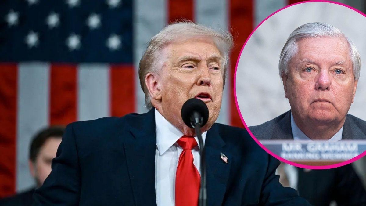 image of Lindsey graham / trump