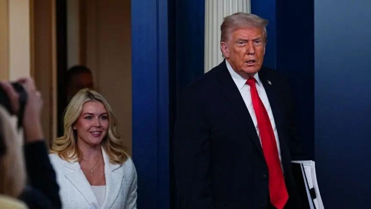 image of Karoline Leavitt previously said, 'I think the president wants to get to heaven.'