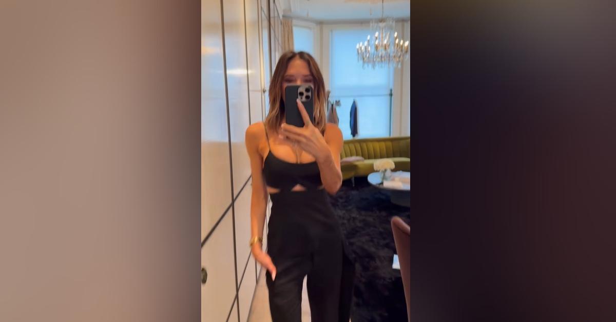 victoria beckham flaunts cleavage husband david will love look photos