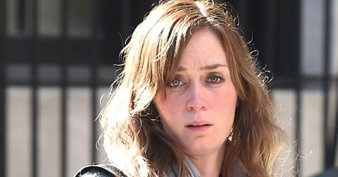 Emily blunt make under movie set girl on the train nyc