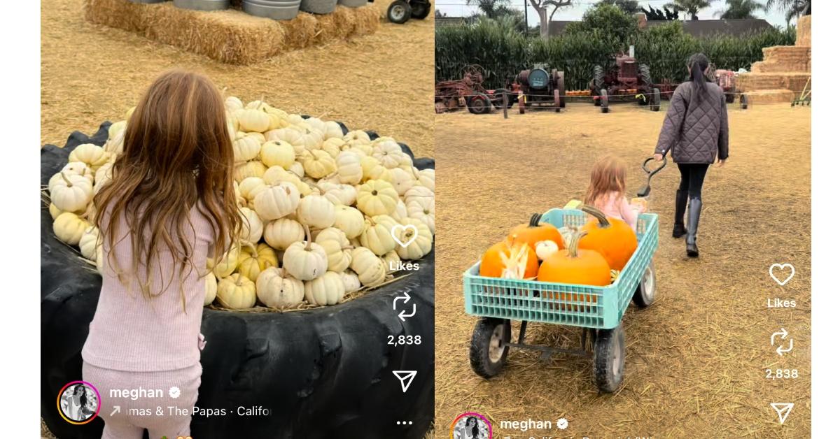 Photo of Meghan Markle deleted part of her Instagram video after her kids' faces were shown in it.