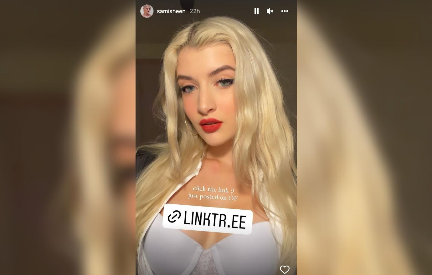 Charlie Sheen, Denise Richards' Daughter Sami, White Lingerie Selfie