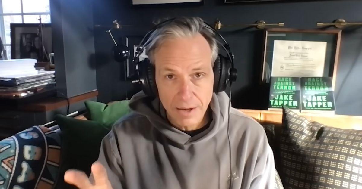 image of Jake Tapper faced backlash for failing to report on Joe Biden's health decline.