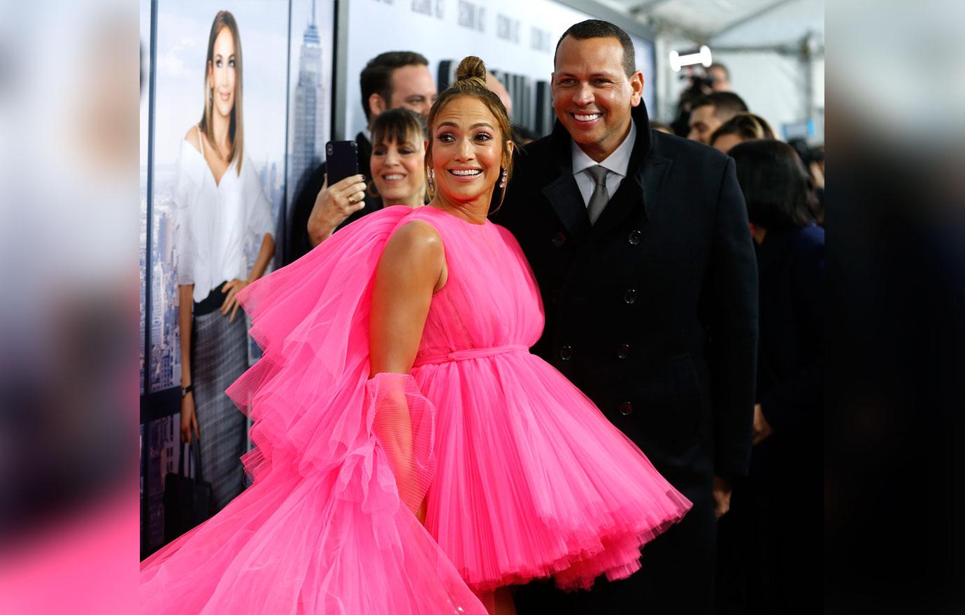 Jennifer Lopez Alex Rodriguez at the Second Act premiere