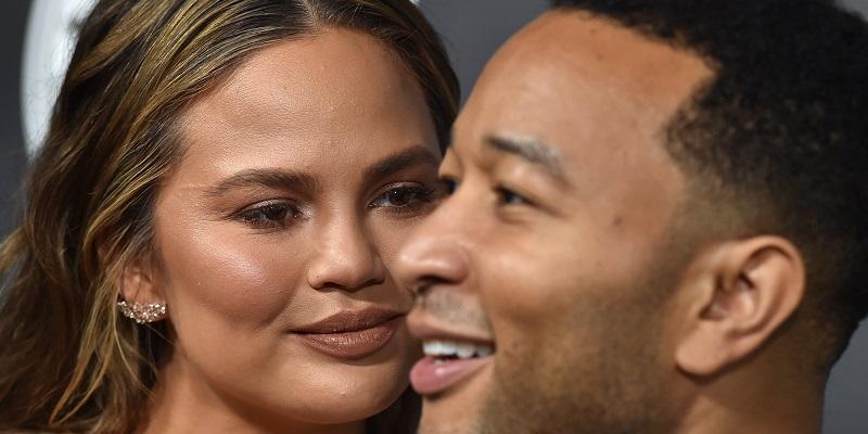 Chrissy Teigen shares a look of love with John Legend at The Art Of Elysium Gala.