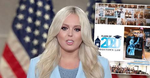 Tiffany Trump Speaking at RNC, Inset of Tiffany Trump Ig