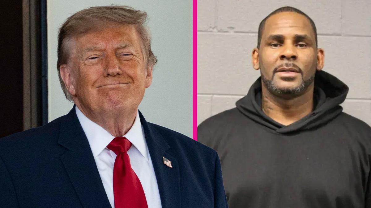 Composite photo of Donald Trump and R. Kelly.