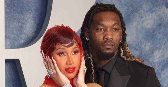 cardi b estranged husband offset reunite celebrate christmas kids