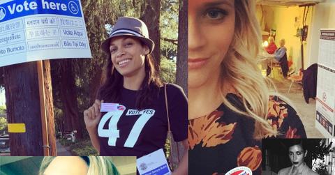 Celebs who voted 2014