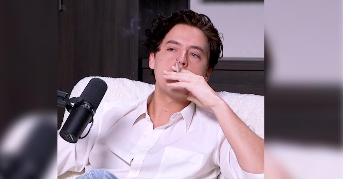 Cole Sprouse Trolled For Smoking Inside During Podcast Interview