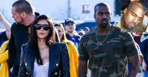 Kim Kardashian and Kanye West arrive for the Super Bowl XLIX