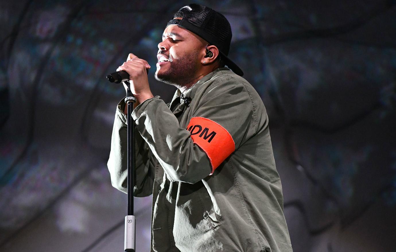 The Weeknd performed on the Outdoor stage during week 1, day 1 of the Coachella Valley Music and Arts Festival in Indio, California.